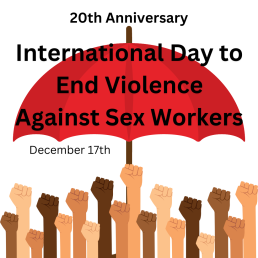 Red umbrella image for International Day to End Violence Against Sex Workers
