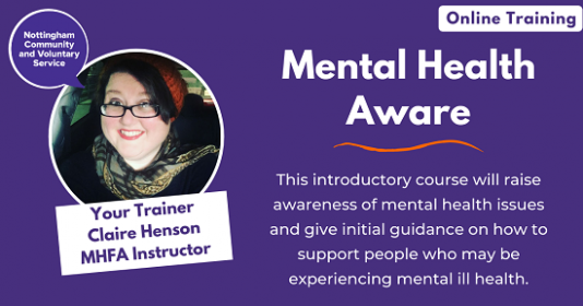 New NCVS course Mental Health Aware