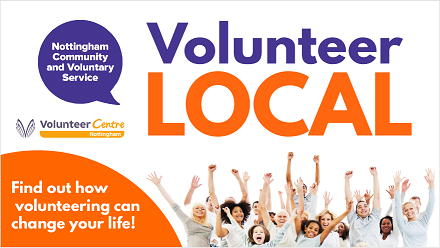 Volunteer Local graphic - find out how volunteering can change your life