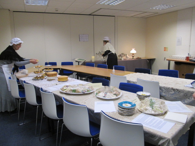 Preparing for the Victorian tea party