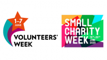 Volunteers' Week and Small Charity Week 2020 logos