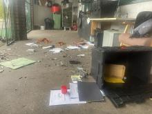 RideWise's vandalised Bike Workshop in Nottingham